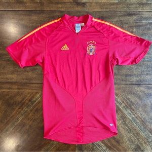 Spain 02-04 Home Soccer Jersey 🇪🇸 🔴